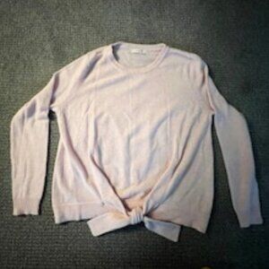 Subtle Luxury Lt Pink Heather Cashmere Sweater-Size S/M